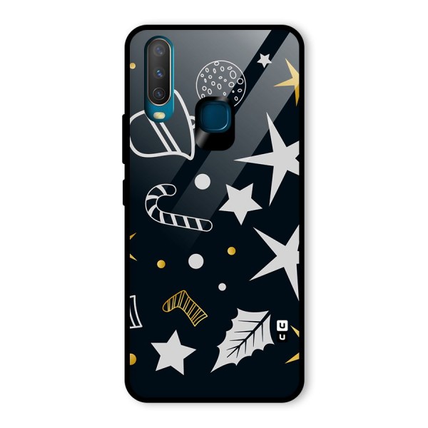 Christmas Special Pattern Glass Back Case for Vivo Y15