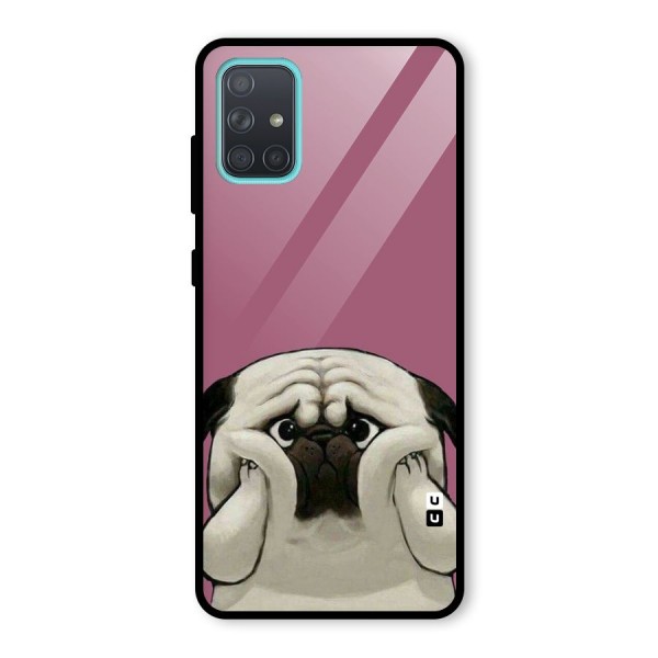 Chubby Doggo Glass Back Case for Galaxy A71