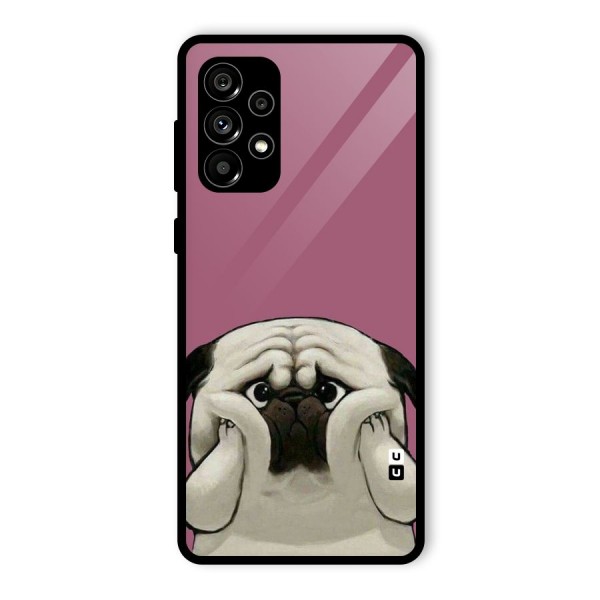 Chubby Doggo Glass Back Case for Galaxy A73 5G