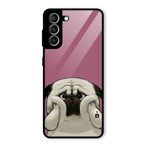 Chubby Doggo Glass Back Case for Galaxy S21 5G