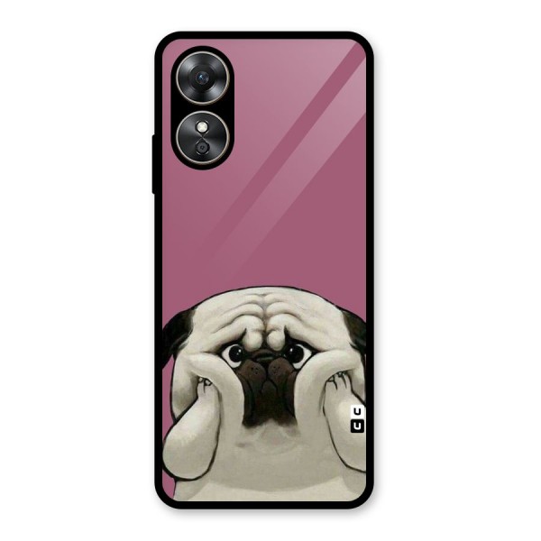 Chubby Doggo Glass Back Case for Oppo A17