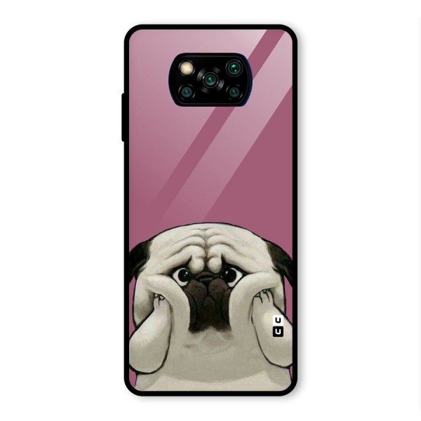 Chubby Doggo Glass Back Case for Poco X3 Pro