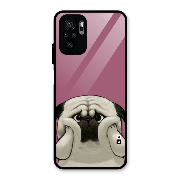 Chubby Doggo Glass Back Case for Redmi Note 10S