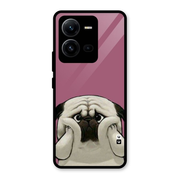 Chubby Doggo Glass Back Case for Vivo V25