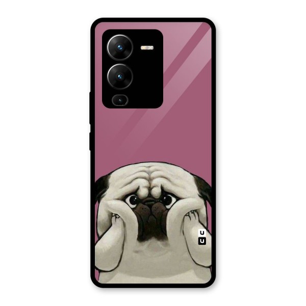 Chubby Doggo Glass Back Case for Vivo V25 Pro