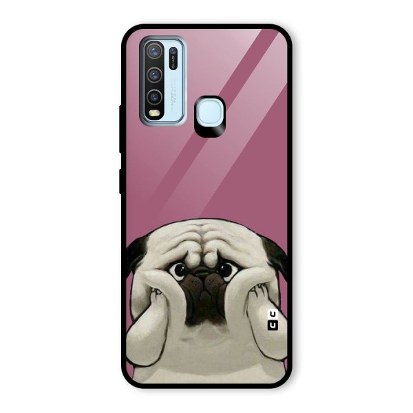 Chubby Doggo Glass Back Case for Vivo Y30