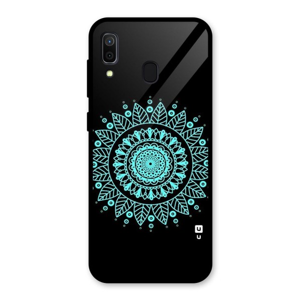 Circles Pattern Art Glass Back Case for Galaxy A30