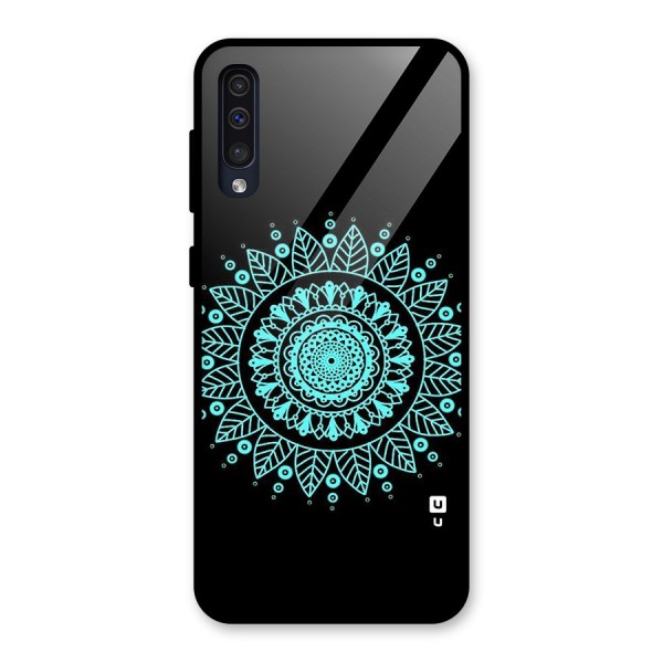 Circles Pattern Art Glass Back Case for Galaxy A50s