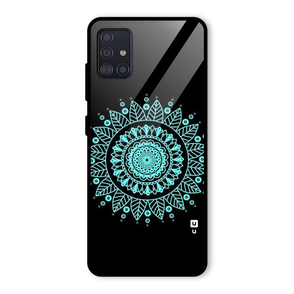 Circles Pattern Art Glass Back Case for Galaxy A51