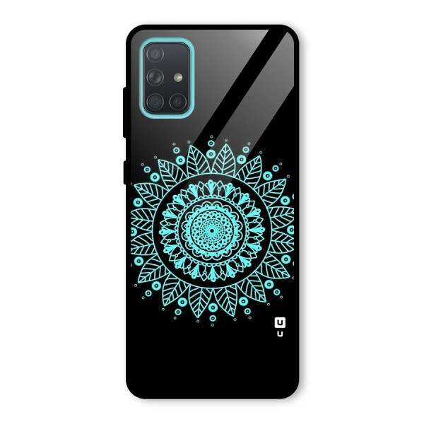 Circles Pattern Art Glass Back Case for Galaxy A71