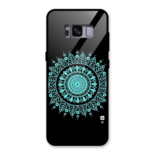 Circles Pattern Art Glass Back Case for Galaxy S8