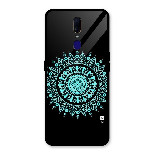 Circles Pattern Art Glass Back Case for Oppo F11