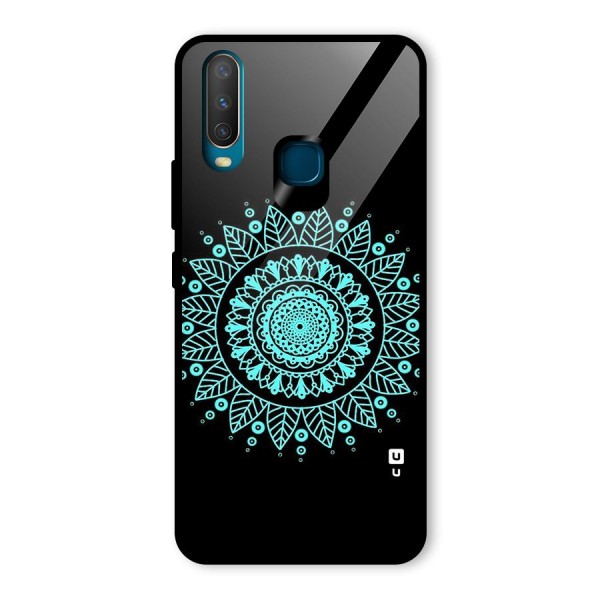 Circles Pattern Art Glass Back Case for Vivo Y12