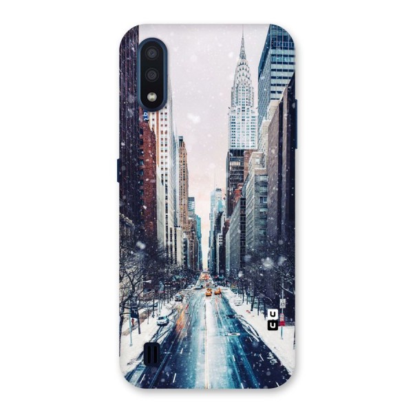 City Snow Back Case for Galaxy M01