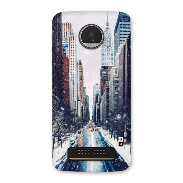 City Snow Back Case for Moto Z Play