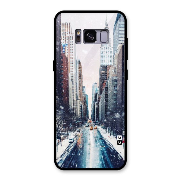 City Snow Glass Back Case for Galaxy S8