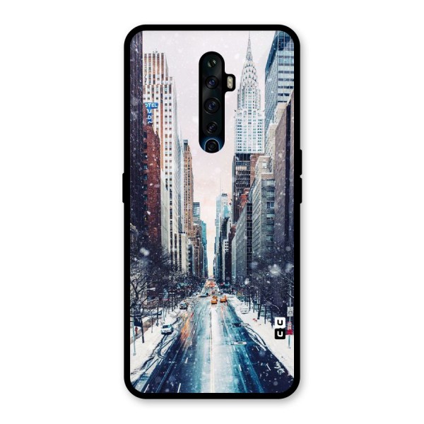 City Snow Glass Back Case for Oppo Reno2 Z