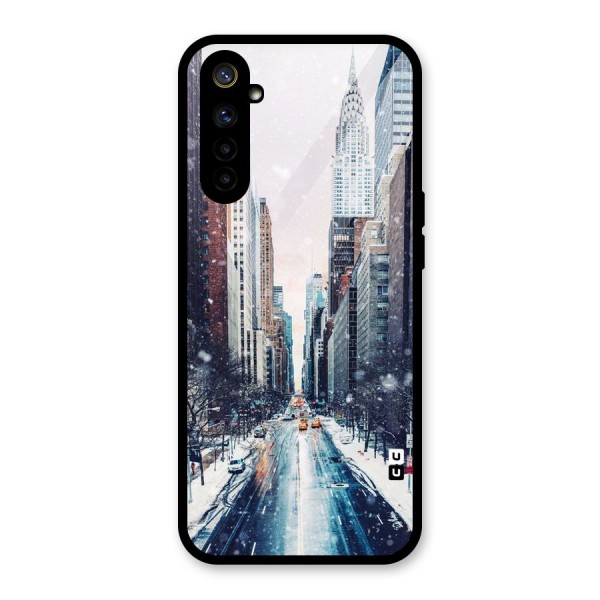 City Snow Glass Back Case for Realme 6