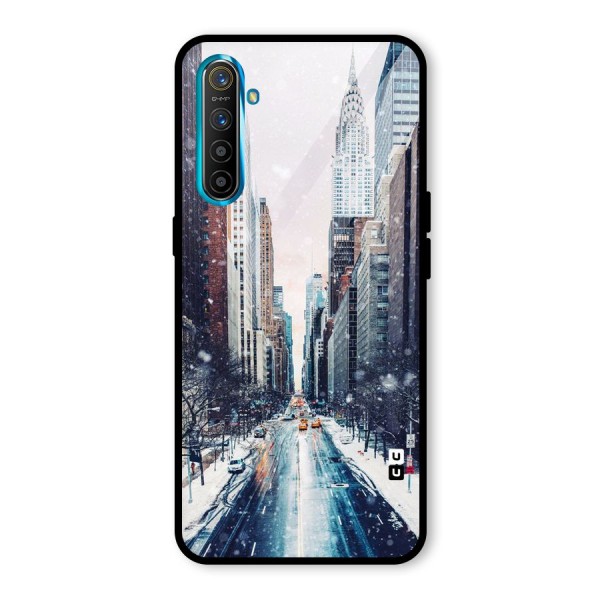 City Snow Glass Back Case for Realme XT