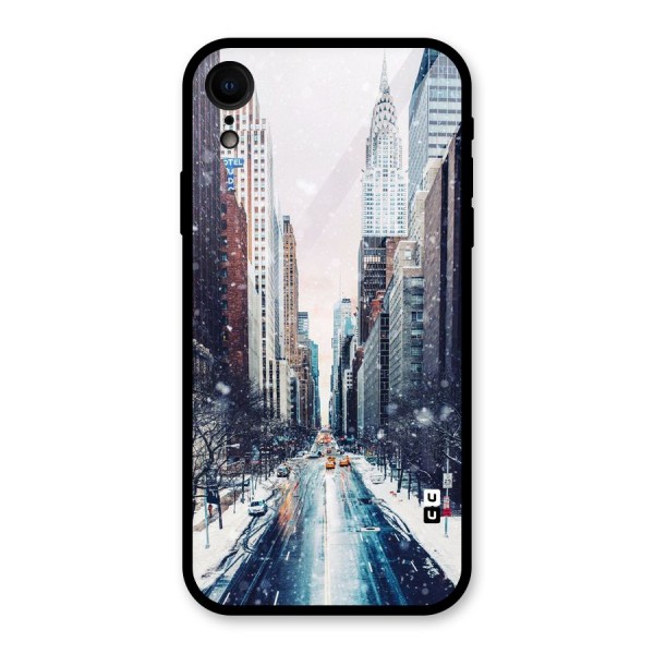 City Snow Glass Back Case for XR