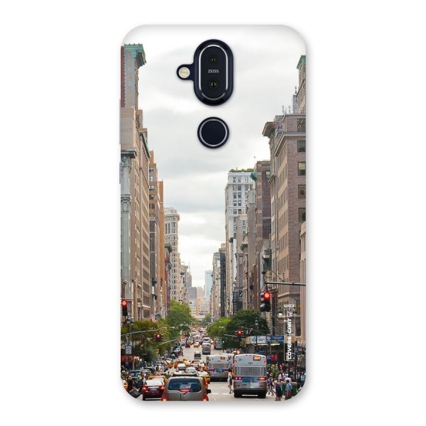 City Street View Back Case for Nokia 8.1