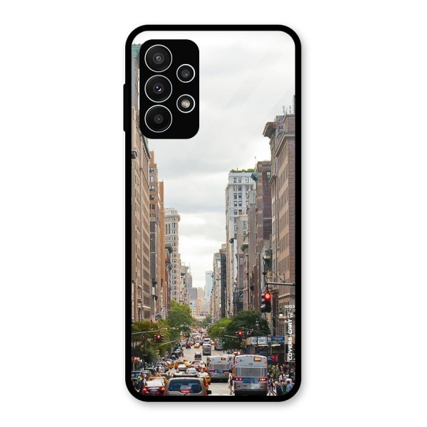 City Street View Glass Back Case for Galaxy A23