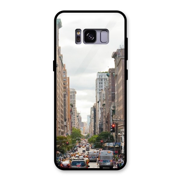 City Street View Glass Back Case for Galaxy S8