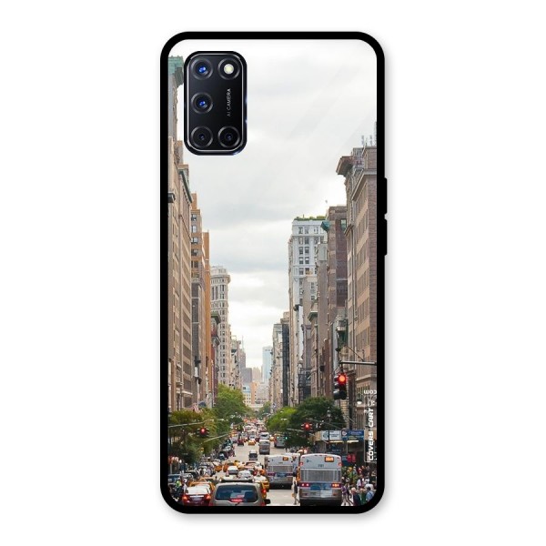 City Street View Glass Back Case for Oppo A52