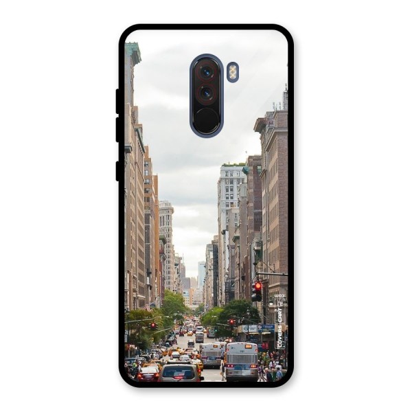 City Street View Glass Back Case for Poco F1