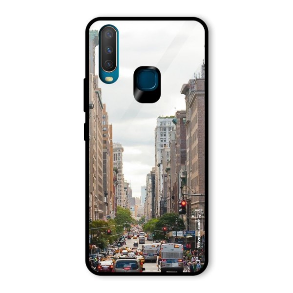 City Street View Glass Back Case for Vivo Y12