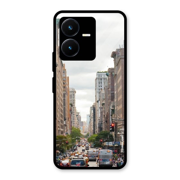 City Street View Glass Back Case for Vivo Y22