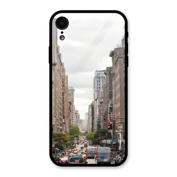 City Street View Glass Back Case for XR