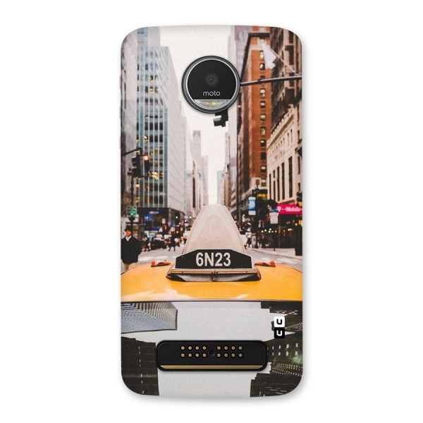 City Taxi Back Case for Moto Z Play