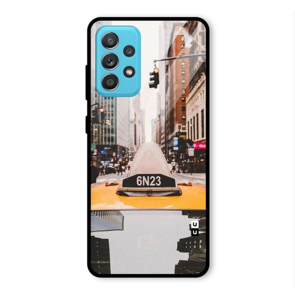 City Taxi Glass Back Case for Galaxy A52s 5G