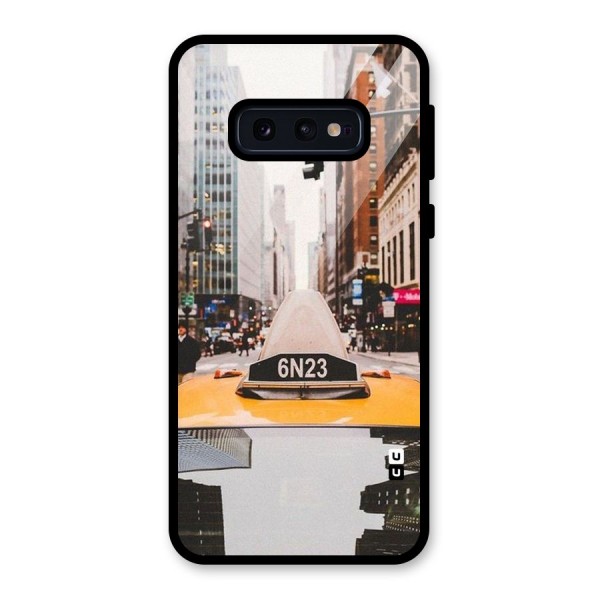 City Taxi Glass Back Case for Galaxy S10e