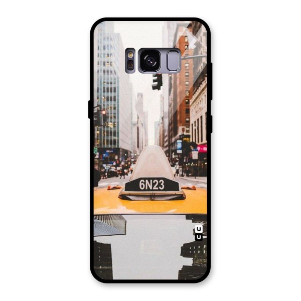 City Taxi Glass Back Case for Galaxy S8