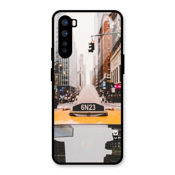 City Taxi Glass Back Case for OnePlus Nord