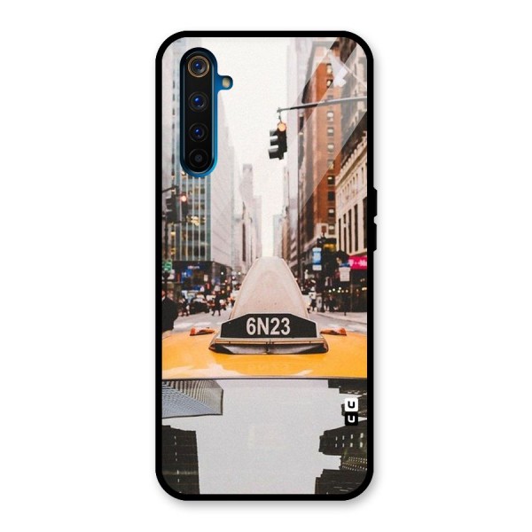 City Taxi Glass Back Case for Realme 6 Pro