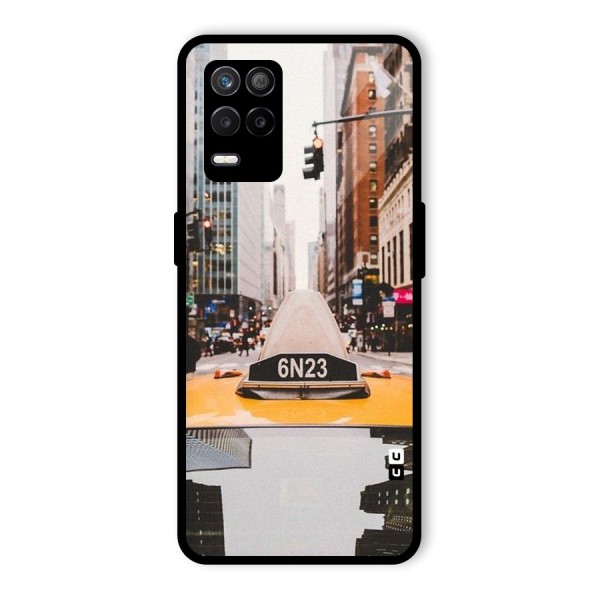 City Taxi Glass Back Case for Realme 9 5G