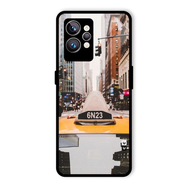 City Taxi Glass Back Case for Realme GT2 Pro