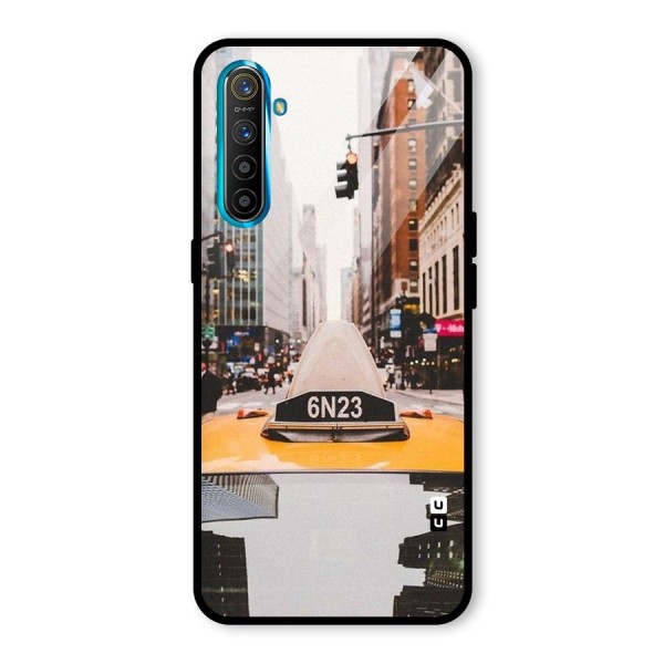 City Taxi Glass Back Case for Realme XT