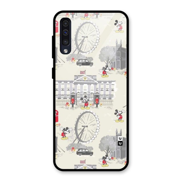 City Tour Pattern Glass Back Case for Galaxy A50s