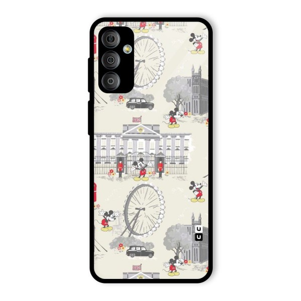 City Tour Pattern Glass Back Case for Galaxy F23