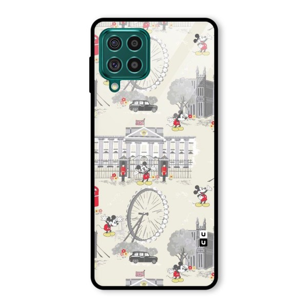 City Tour Pattern Glass Back Case for Galaxy F62