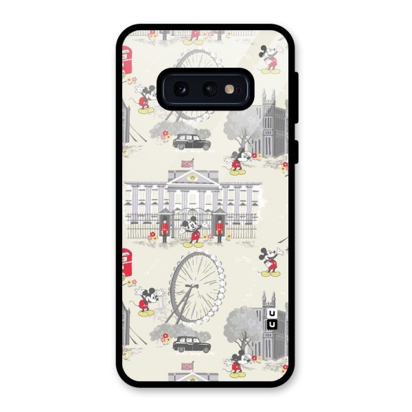 City Tour Pattern Glass Back Case for Galaxy S10e