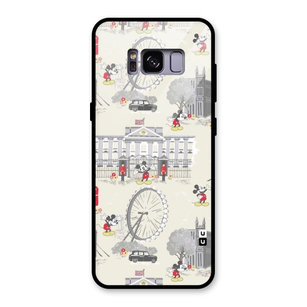 City Tour Pattern Glass Back Case for Galaxy S8