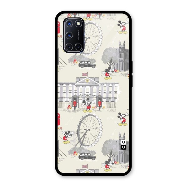 City Tour Pattern Glass Back Case for Oppo A52