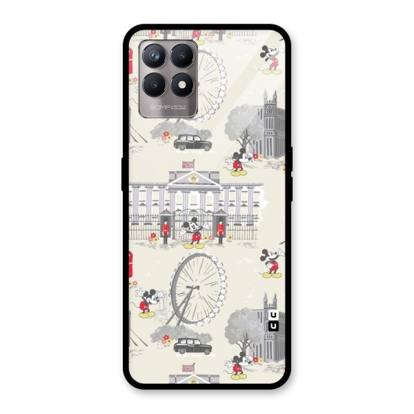 City Tour Pattern Glass Back Case for Realme 8i