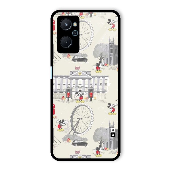 City Tour Pattern Glass Back Case for Realme 9i