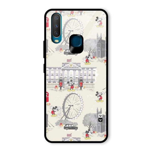 City Tour Pattern Glass Back Case for Vivo Y12